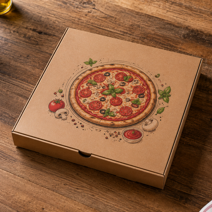 Pizza Box (7") 7 x 7 x 2 inch